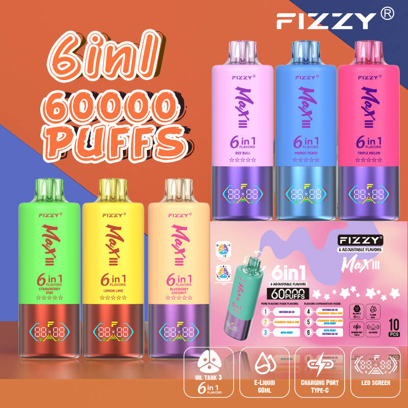 60000 Puff vape; 6 em 1 vape descartável; Vape Europa recarregável; Espanha Vape de armazém; vape de vários sabores; max iii vape; vape duradouro há muito