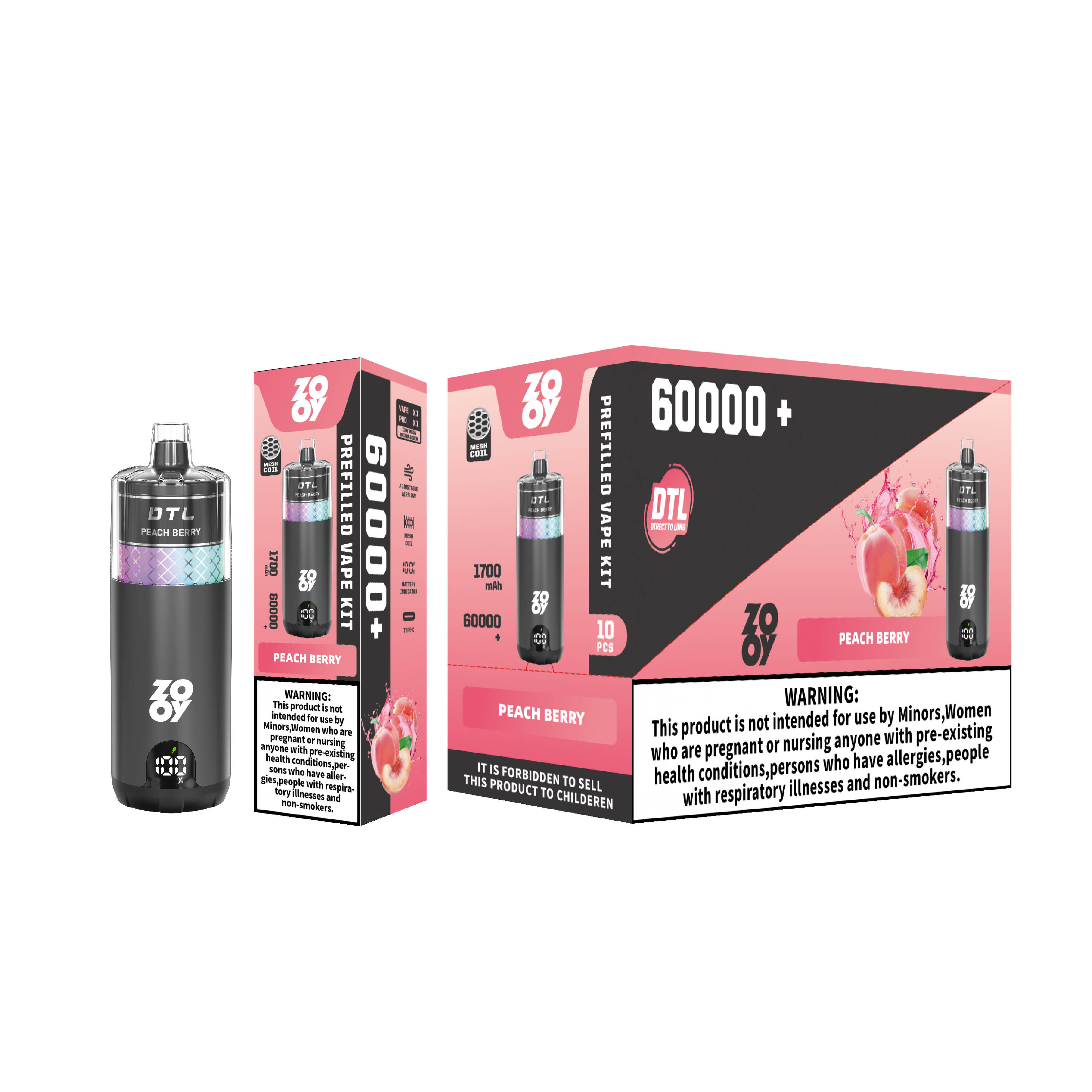 Zooy Mega 60000, Shisha Pod System, предварительно заполненный комплект Pod, 60000 Puffs Vape, Germany Vape Warehouse