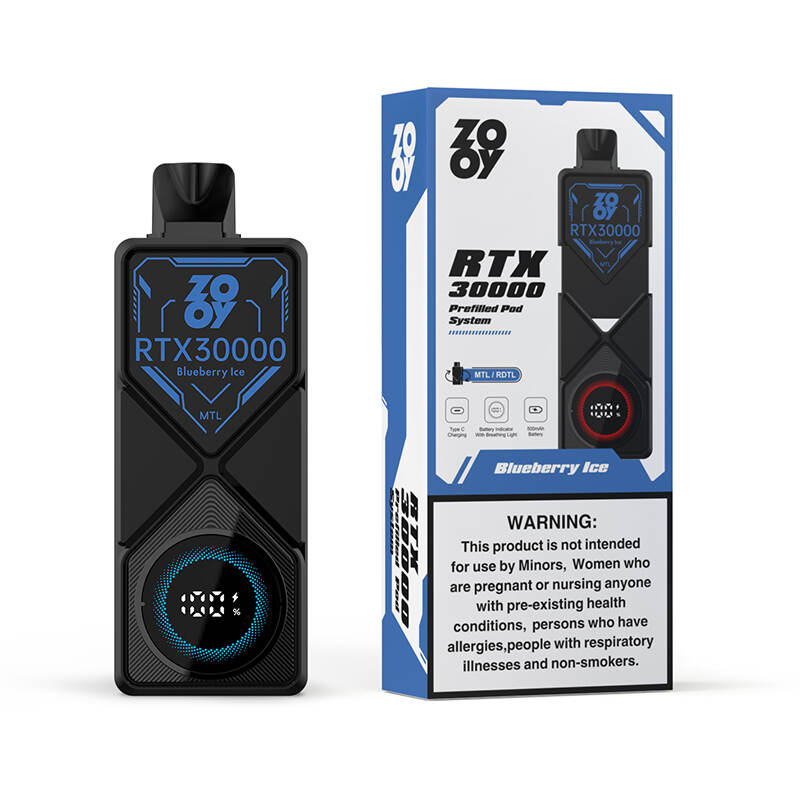 Предварительно заполненный комплект POD; Zooy RTX30000; Регулируемый вейп воздушного потока; сетчатая катушка системы; MTL RDTL POD; купить Vape Germany; портативный комплект Pod; Vape Delivery Eu