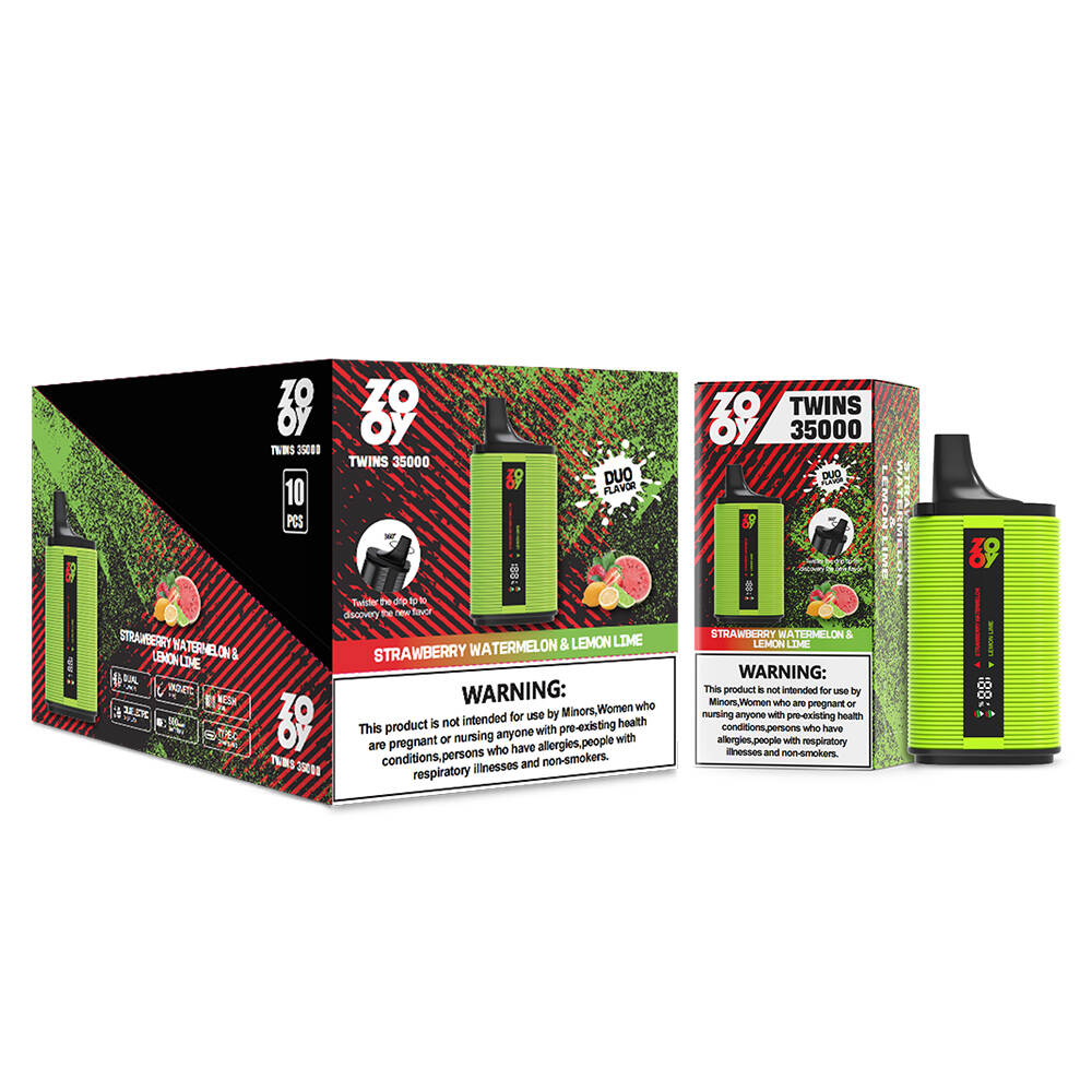 ZOOY TwinsR 35000 strawberry watermelon lemon lime dual flavor combo