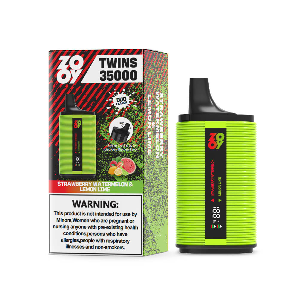 Zooy Twins 35000; Dual Flavovable Doratable Vape; 35000 Puffs Vape Europe; Cewka z cewki siatkowej; Doppelgeschmack E-Zigarerette Kaufen; papieros électronique podwójne zapisanie