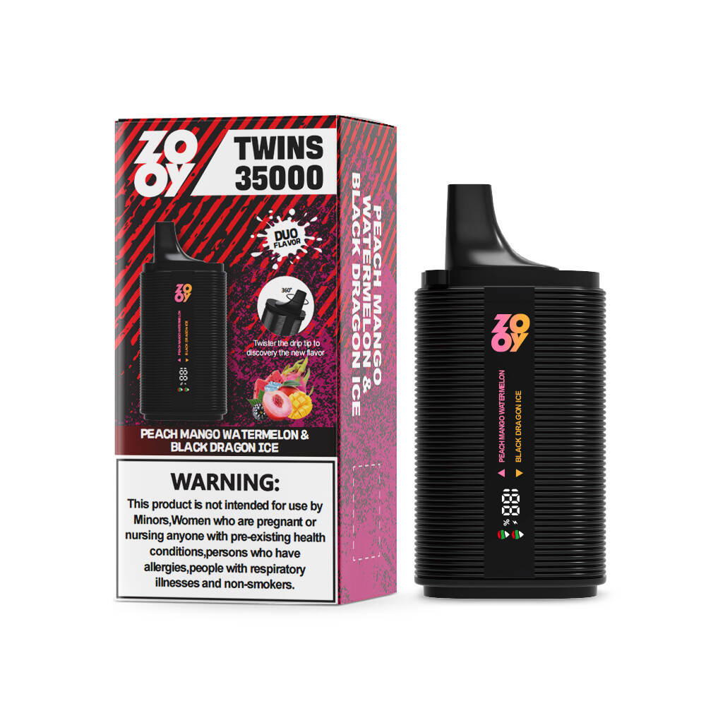 Zooy Twins 35000; Dual Flavovable Doratable Vape; 35000 Puffs Vape Europe; Cewka z cewki siatkowej; Doppelgeschmack E-Zigarerette Kaufen; papieros électronique podwójne zapisanie