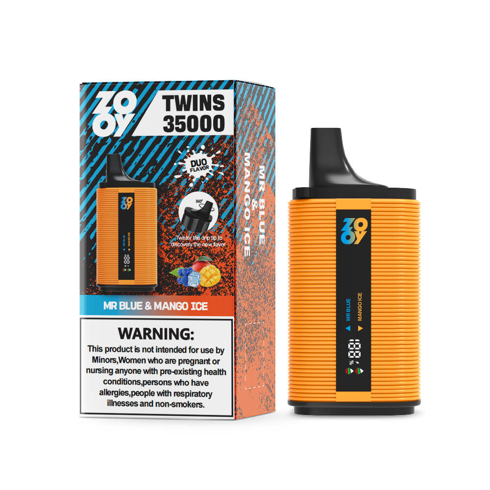 Zooy Twins 35000; Dual Flavovable Doratable Vape; 35000 Puffs Vape Europe; Cewka z cewki siatkowej; Doppelgeschmack E-Zigarerette Kaufen; papieros électronique podwójne zapisanie