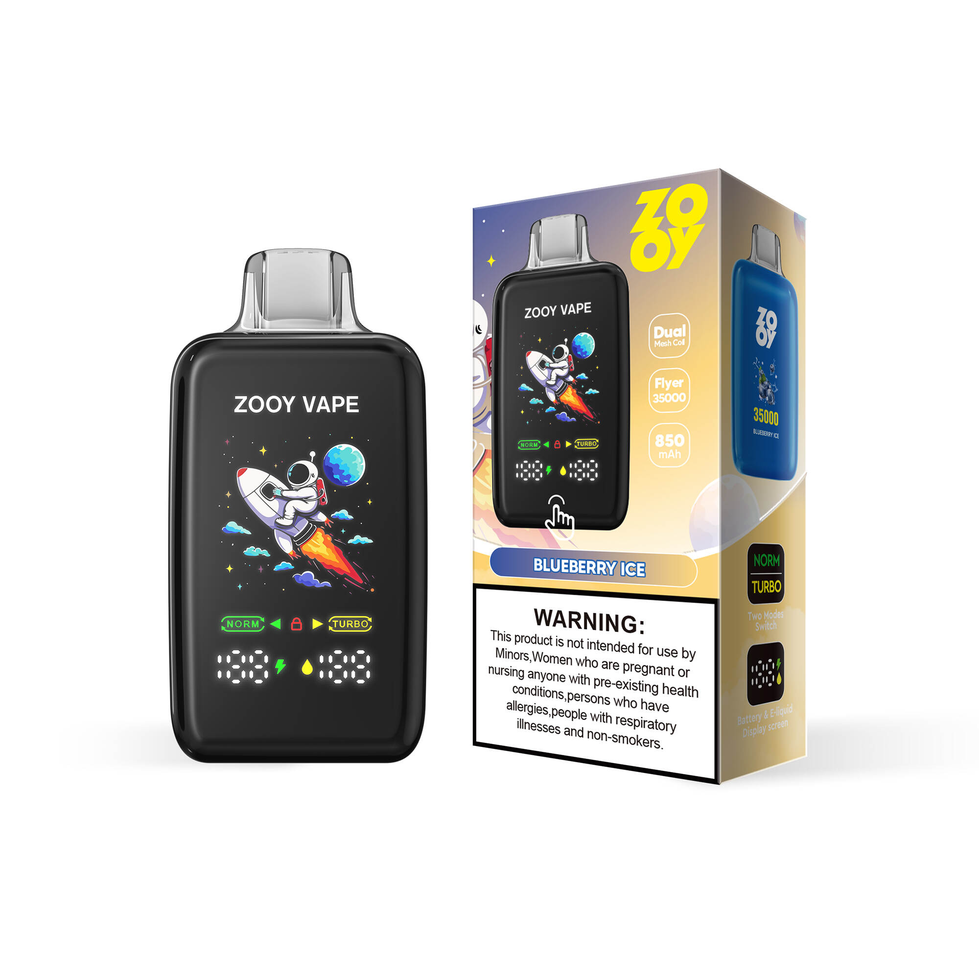 Zooy Flyer 35000; vapor desechable; Vapor recargable; Vapor de flujo de aire ajustable; 35000 hojaldre; comprar vape Alemania; Vape Eu Warehouse; Vape tipo C; Vapor de malla de malla; Alemania cigarrillo electrónico