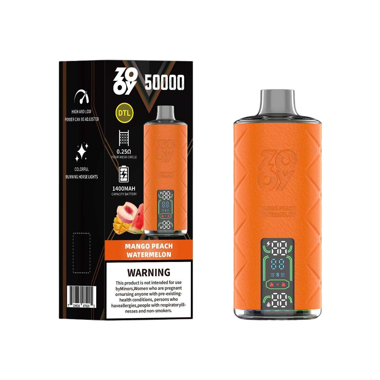 Zooy Shisha Vape, 50000 Puff Vape, Shisha Disponable Vape, Wholesale Shisha E-Cigaret, Hookah Style Vape
