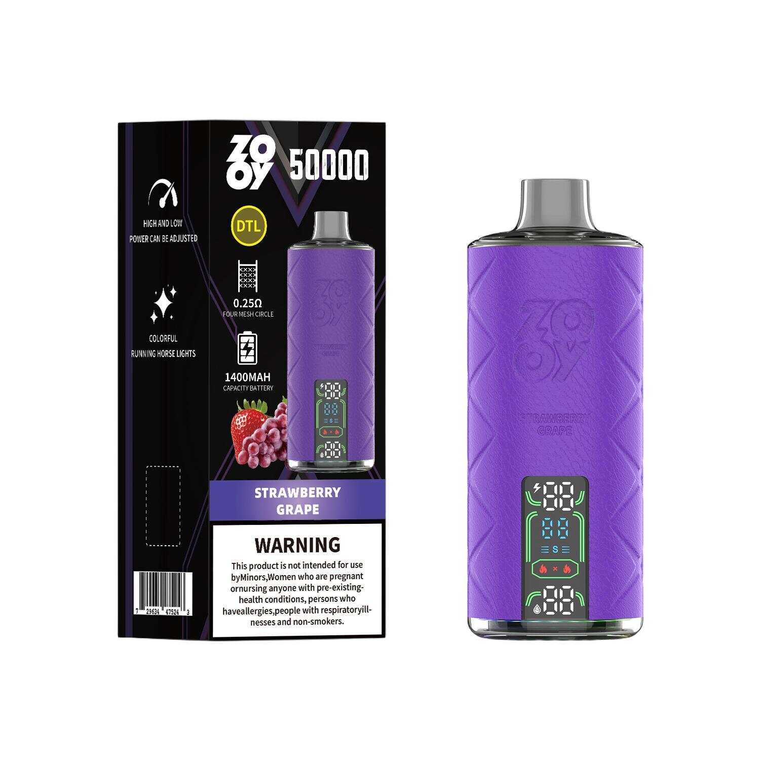 Zooy Shisha Vape, 50000 Puff Vape, Shisha Disponable Vape, Wholesale Shisha E-Cigaret, Hookah Style Vape
