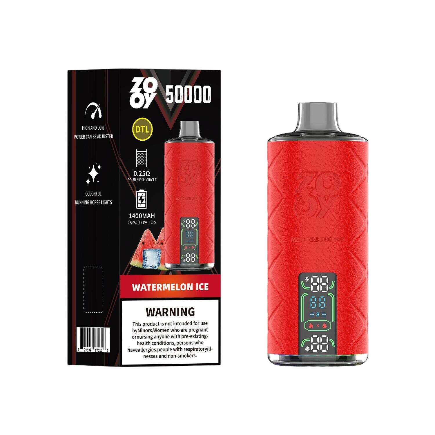 Zooy Shisha Vape, 50000 Puff Vape, Shisha Disponable Vape, Wholesale Shisha E-Cigaret, Hookah Style Vape