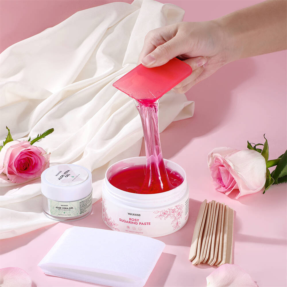 rose sugar wax kit, sugar wax 200g, infused wax kit, soothing hair removal wax