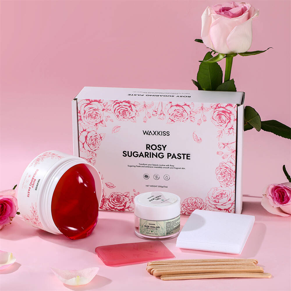 rose sugar wax kit, sugar wax 200g, infused wax kit, soothing hair removal wax