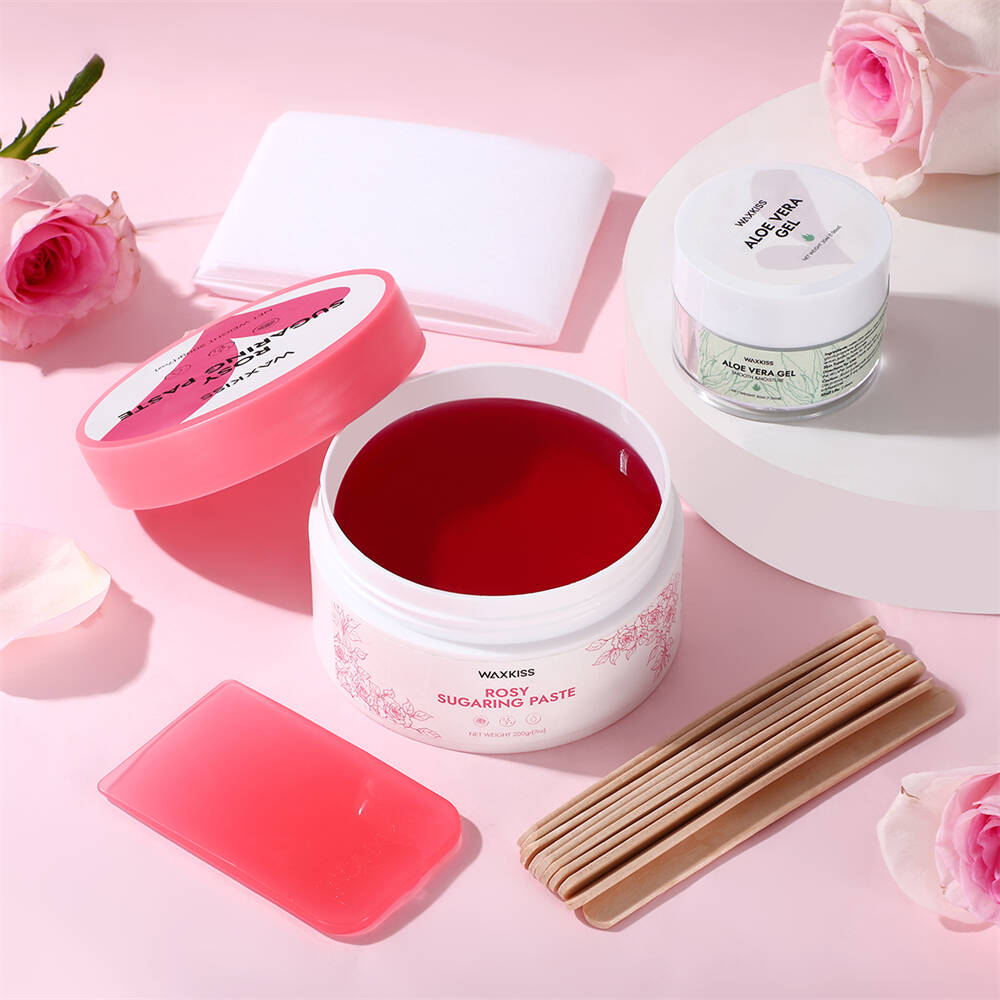 rose sugar wax kit, sugar wax 200g, infused wax kit, soothing hair removal wax