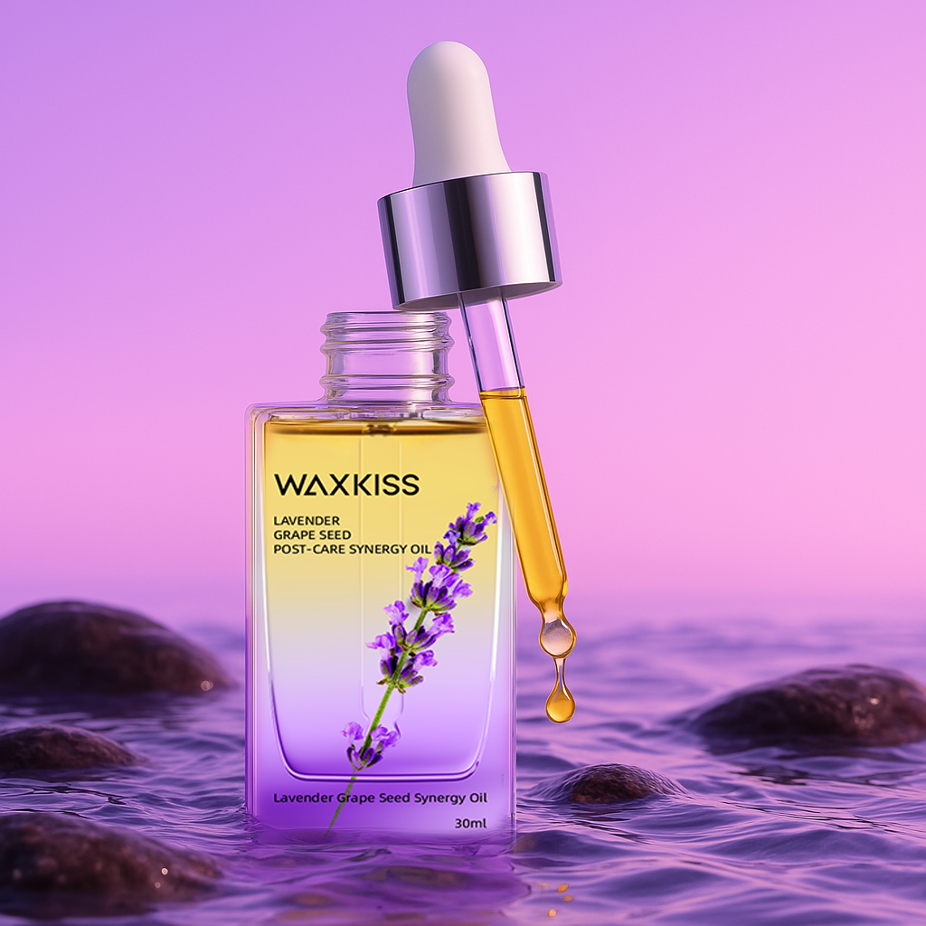 ラベンダー＆グレープシードポストケアシナシーオイル30ml、手のホットワックストリートメント、ホットワックスハンドセラピー、ホットワックスマシン用ワックス