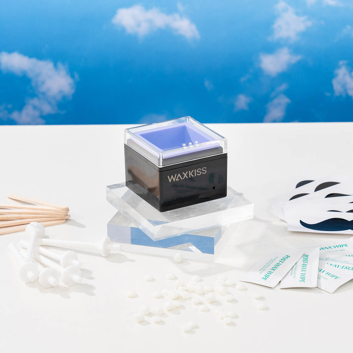Bộ máy sưởi sáp mini, làm nóng sáp parafin, gậy sáp triệt lông