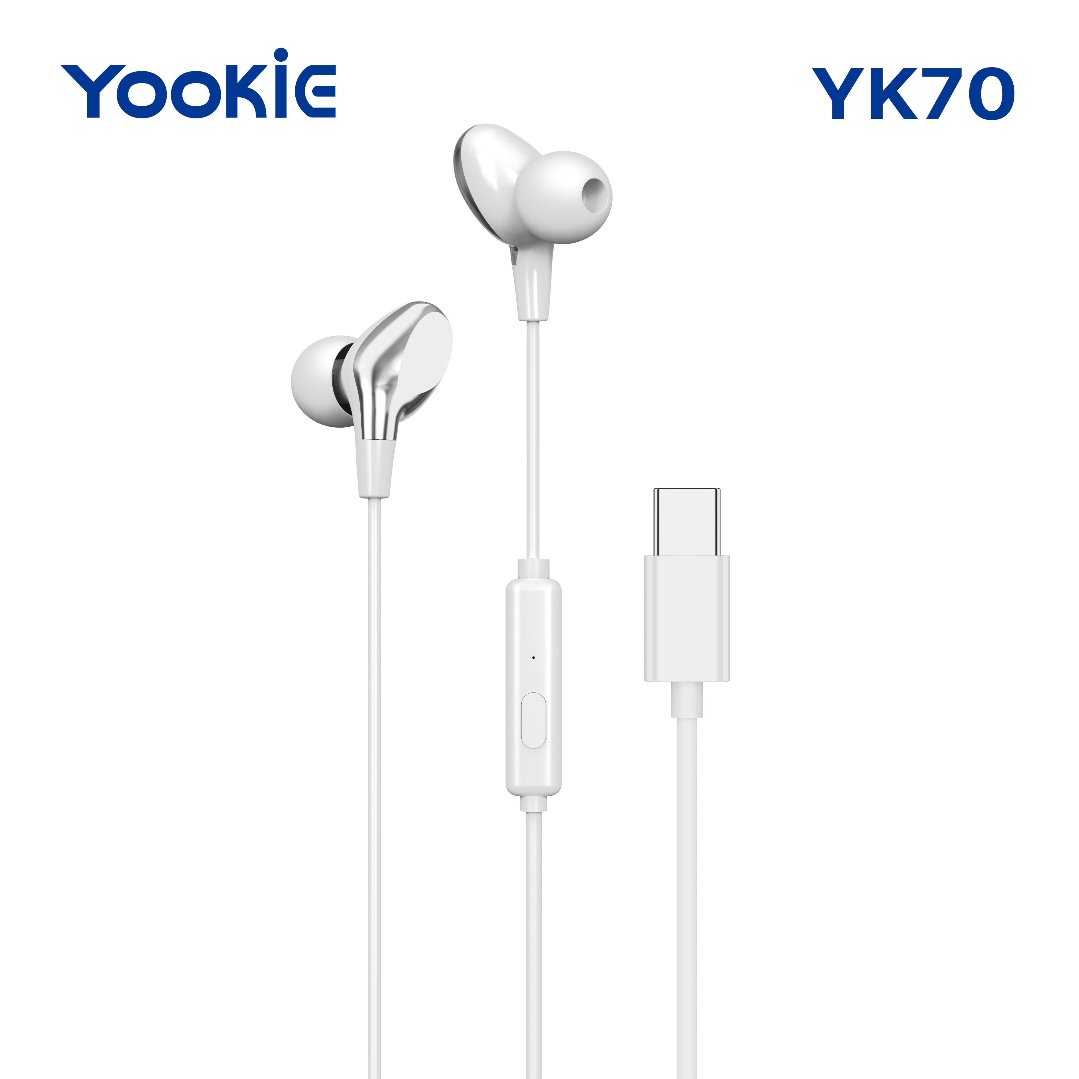 YOOKIE YK70 In-ear Wired Earbuds With Storage Box Handsfree