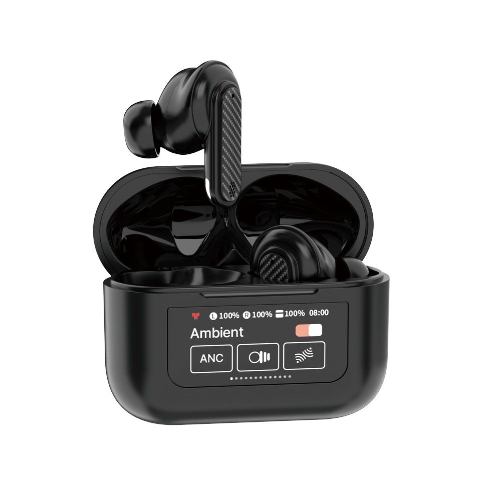 YooKiE YW08 Touch Screen ANC+ 4-MIC ENC Noise Cancelling TWS
