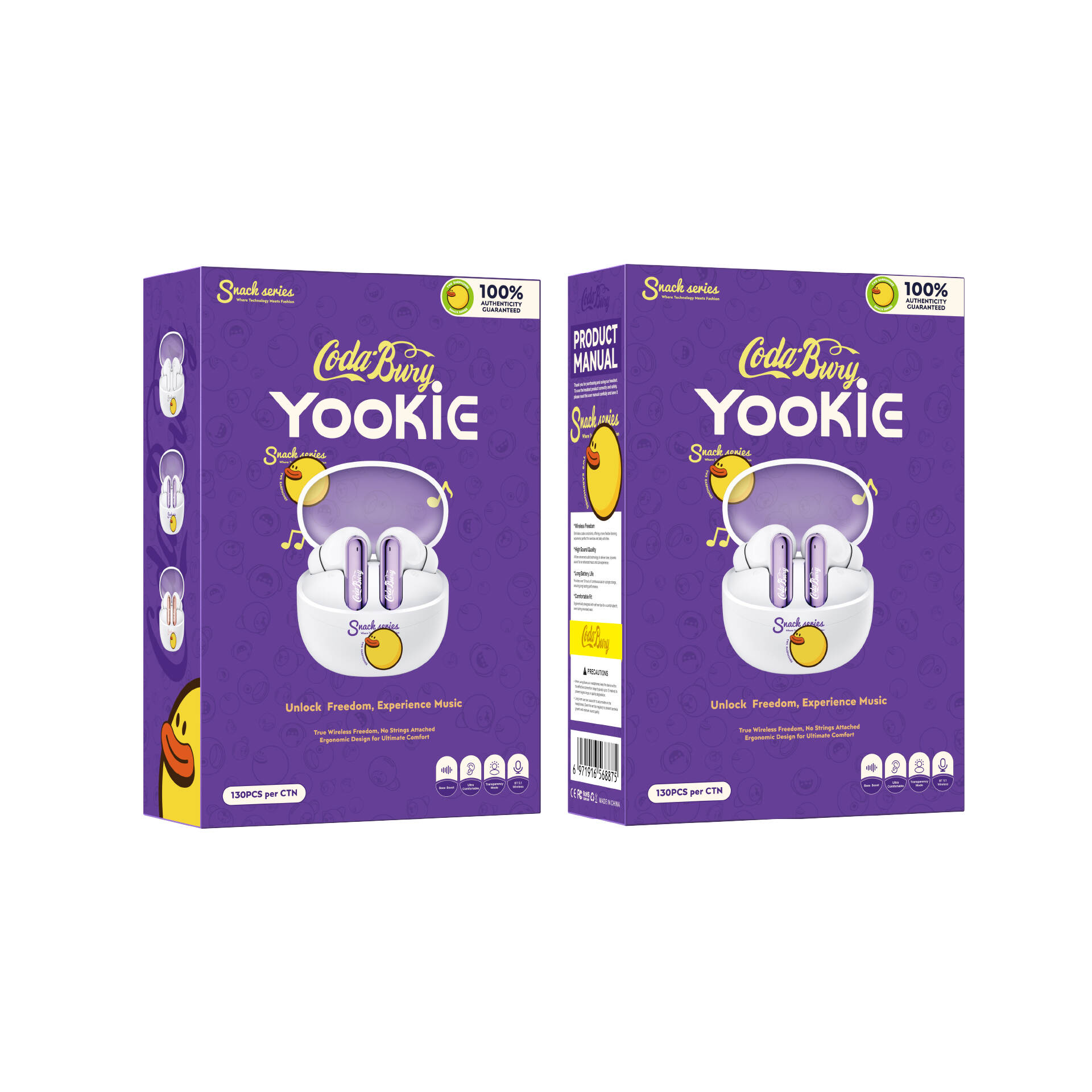 YooKiE Newest Codabury Semi-In-Ear TWS Earphone