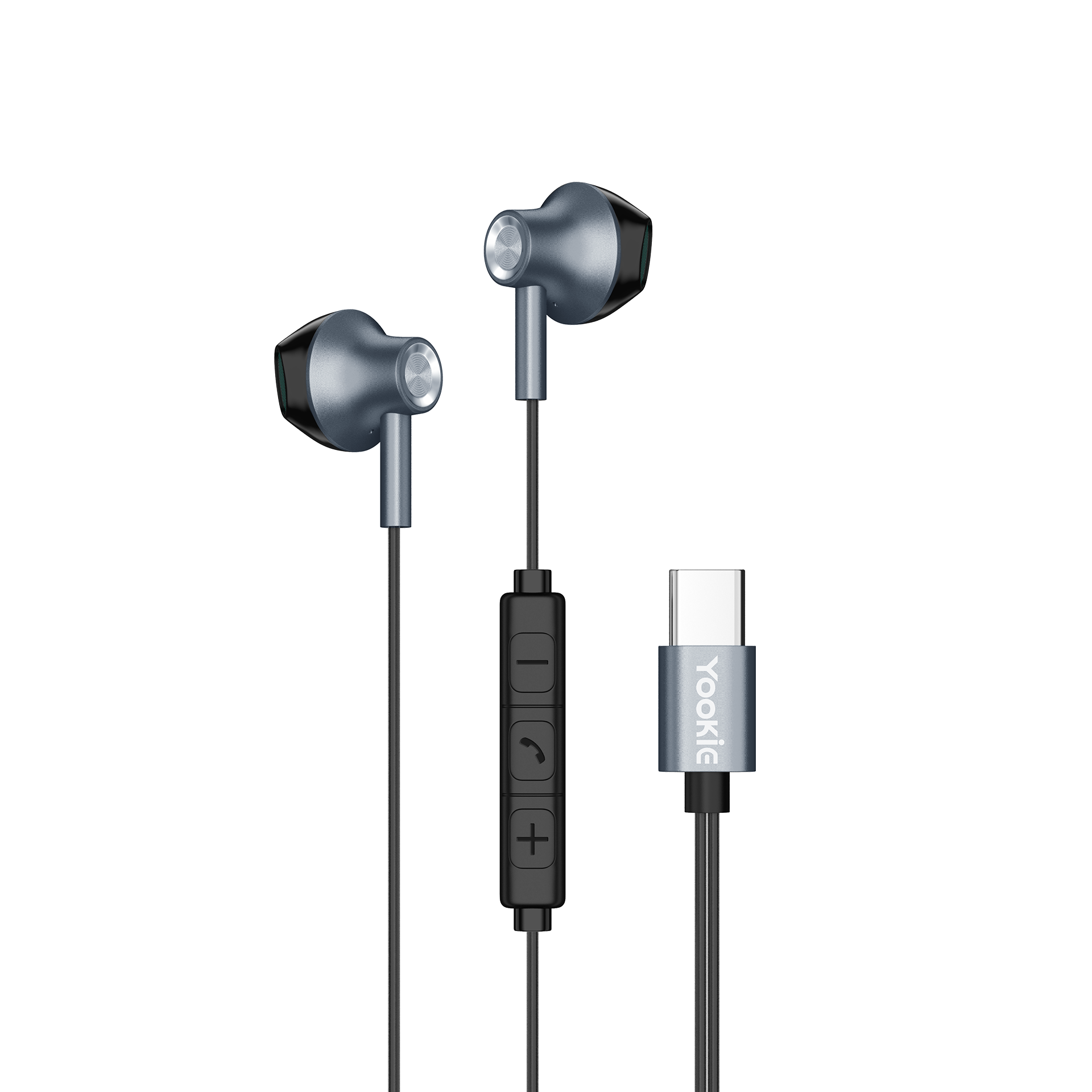 YOOKIE YTL12 Metal Type-C Semi-In-ear Wired Earbuds