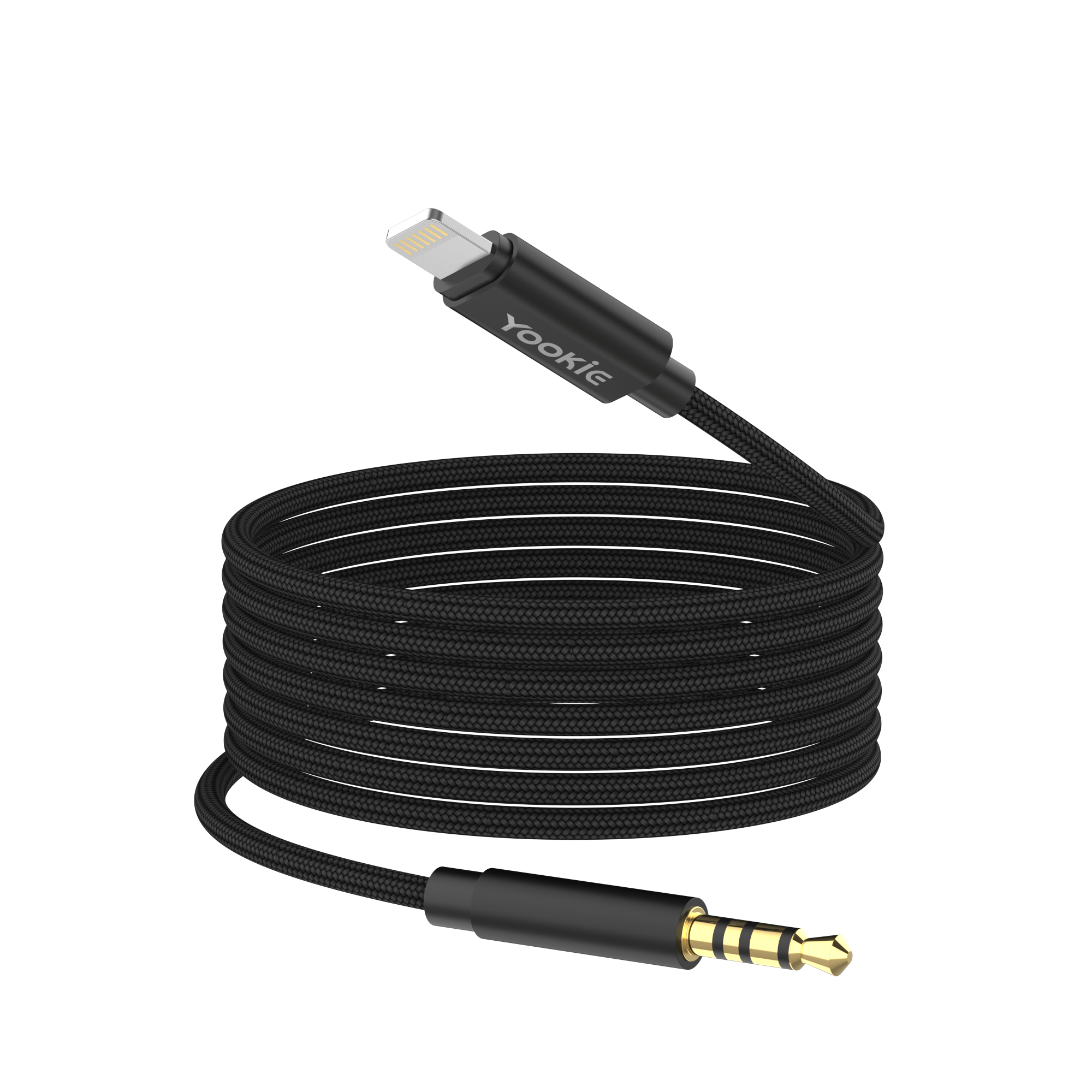 YooKiE YA18 Dual-Port AUX Cable | Type-C & Lightning to 3.5mm | 1M