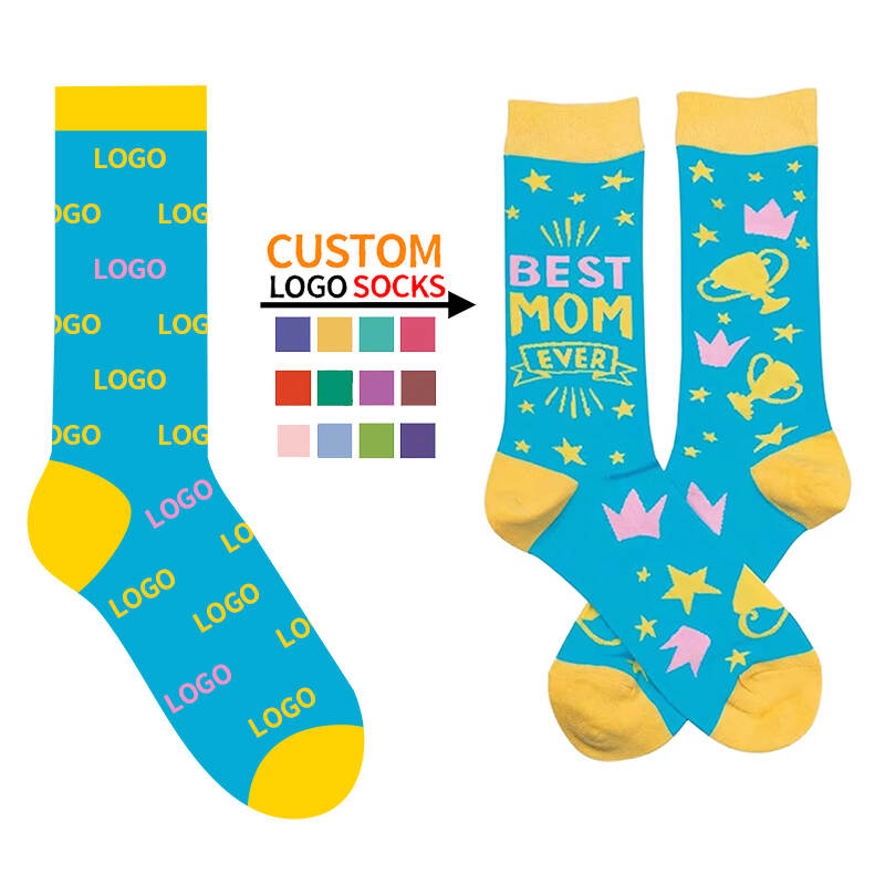 2025 Custom Branded Holiday Socks for Men and Women with Fun Cartoon Patterns