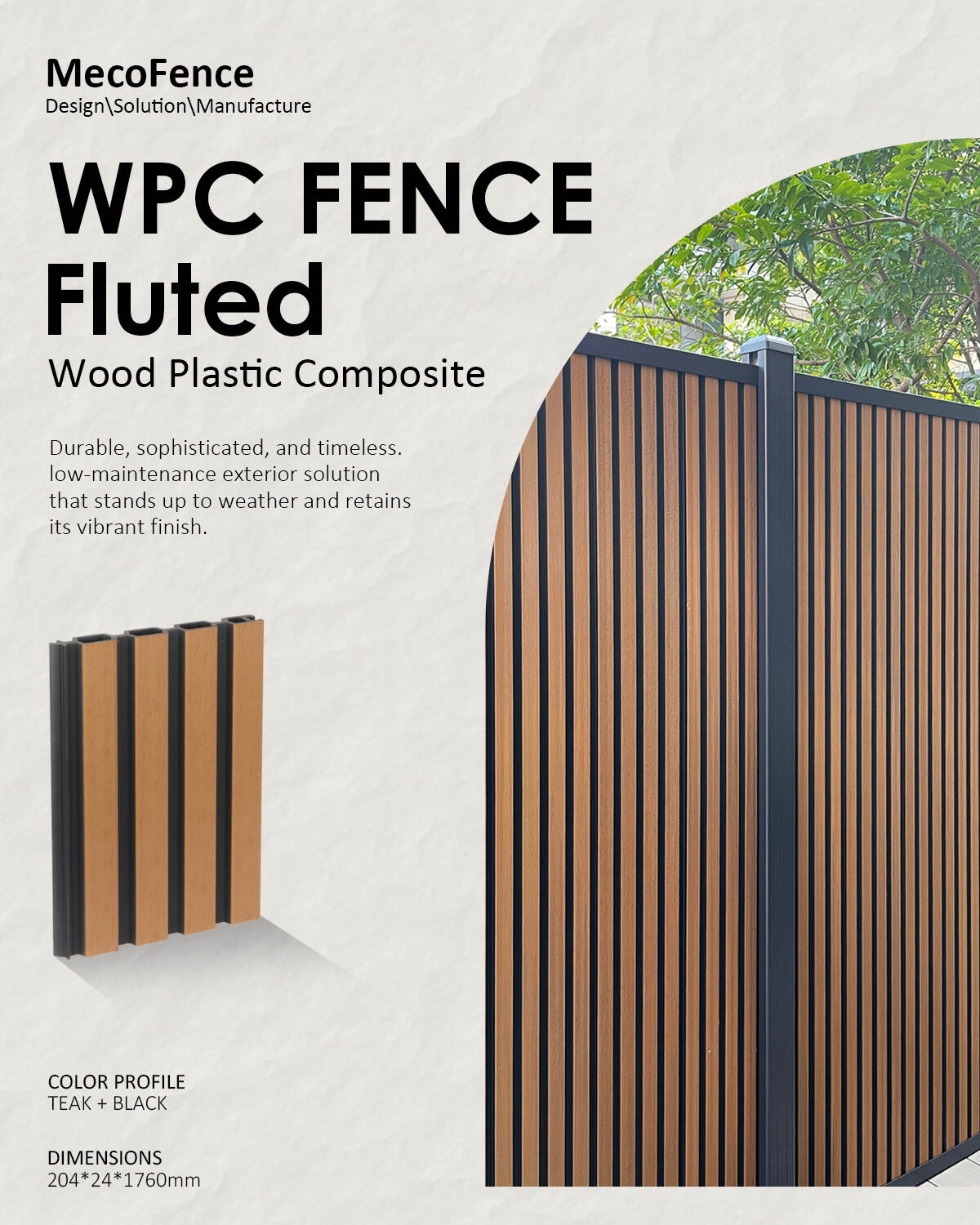Horizontal Slat Composite Fence: 2025’s Breakout Design from Mecofence