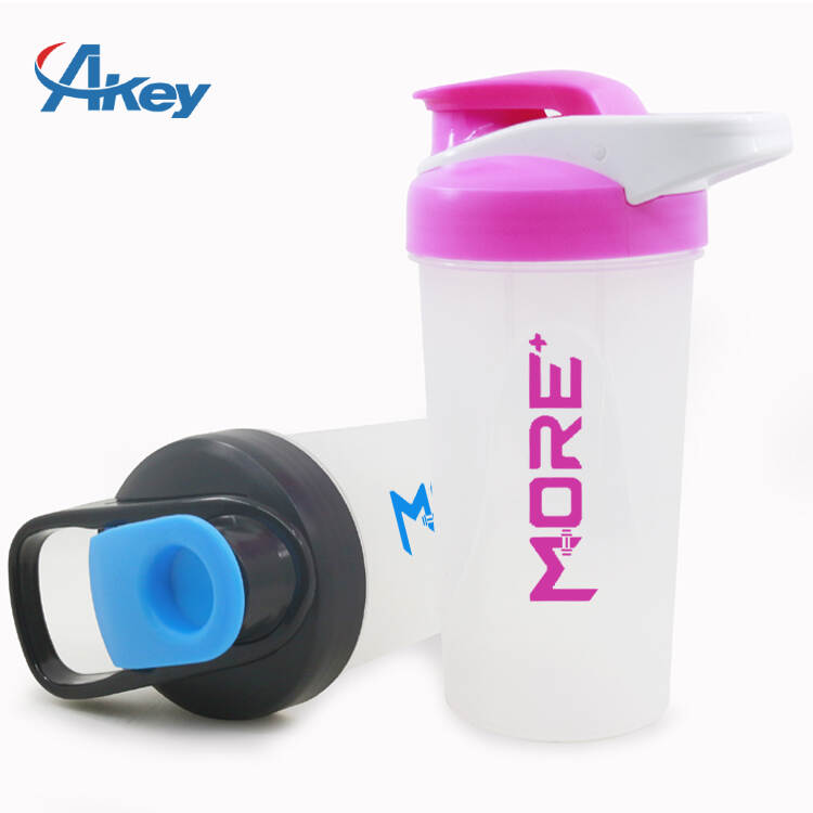 Modern Simple 600ml Protein Powder Shaker Cup Portable PP Water Bottle GYM Direct Drinking Sports Fitness