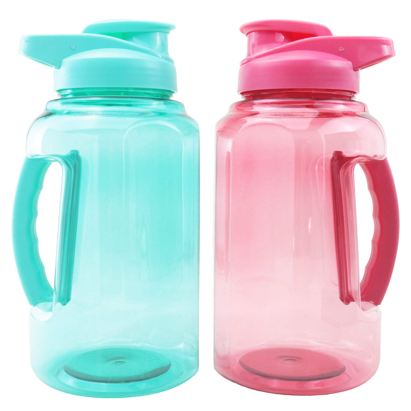 2.2L Large Capacity Water Bottle Custom Logo Gym Plastic Water Jug with Spray painting BPA-Free Sports Water Bottle