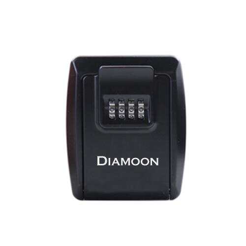 Lock Box 4 Digit Combination Lock Wall Mountable Compact Secure Storage for Keys Outdoor Home