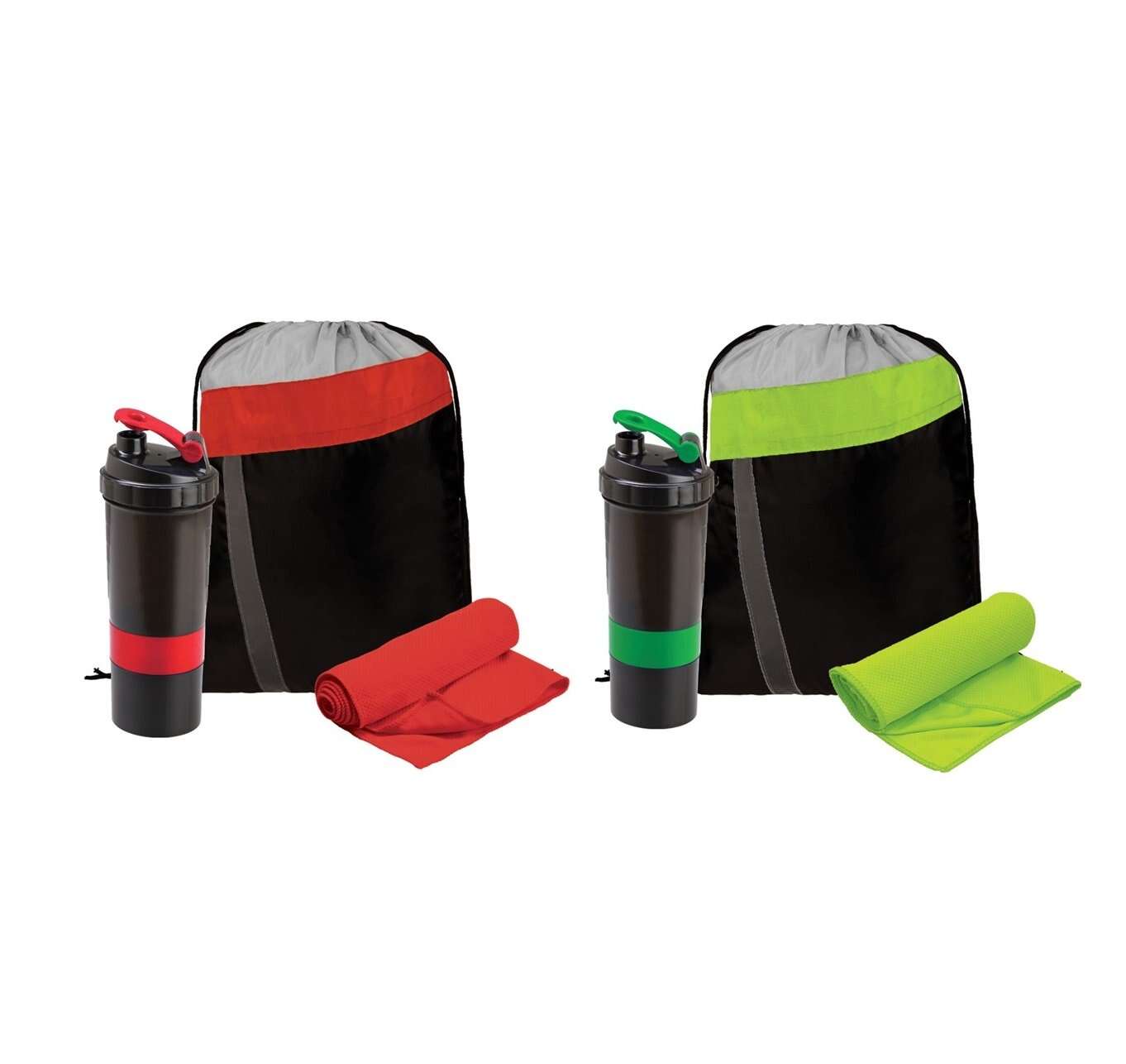 Workout Gift Set: Unleash Fitness Joy with Custom Bottles, Towels & Drawstring Bags!