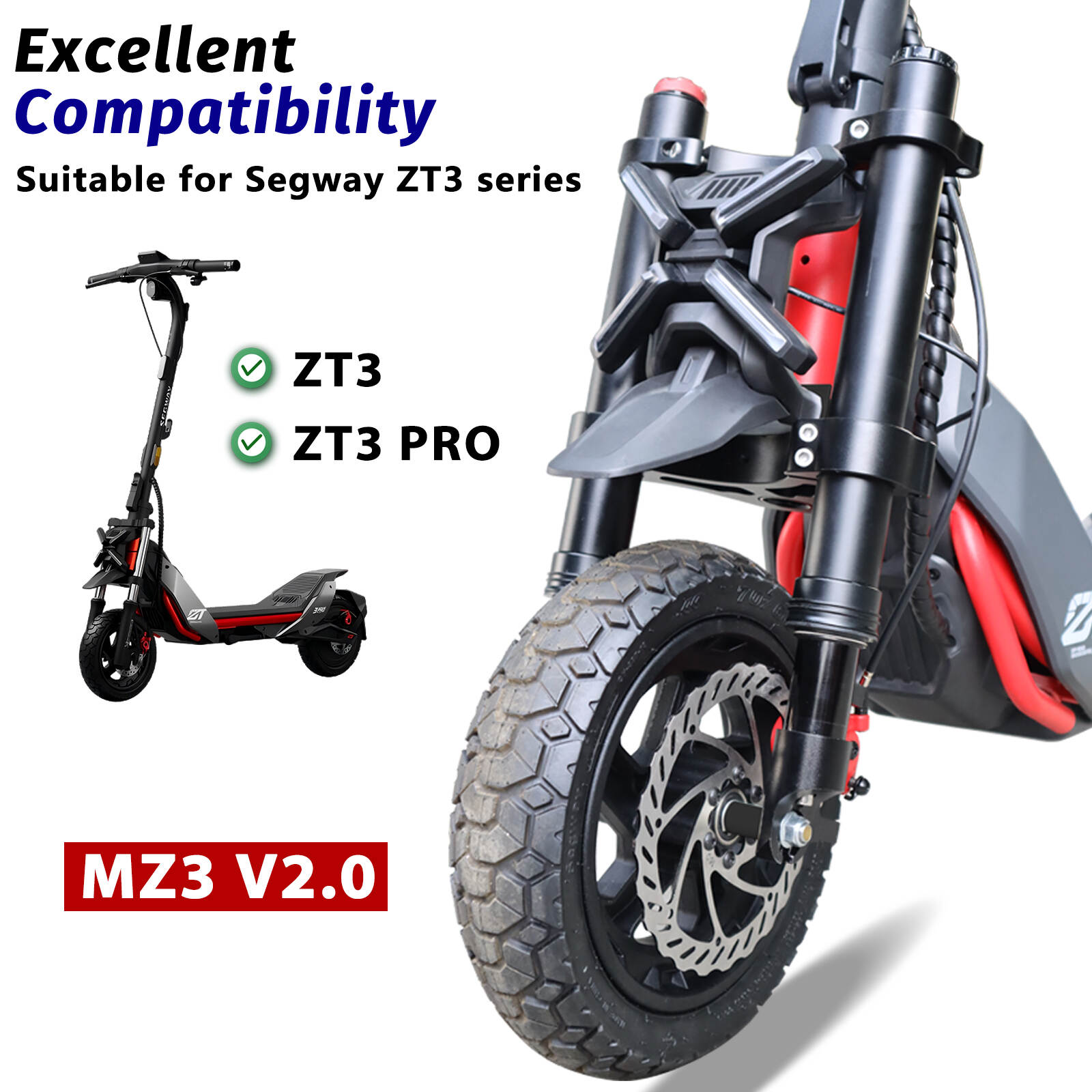 Monorim MZ3 v2.0 Hydraulic suspension front suspension for ZT3/ZT3 pro front spring suspension Hydraulic Air adjust suspension