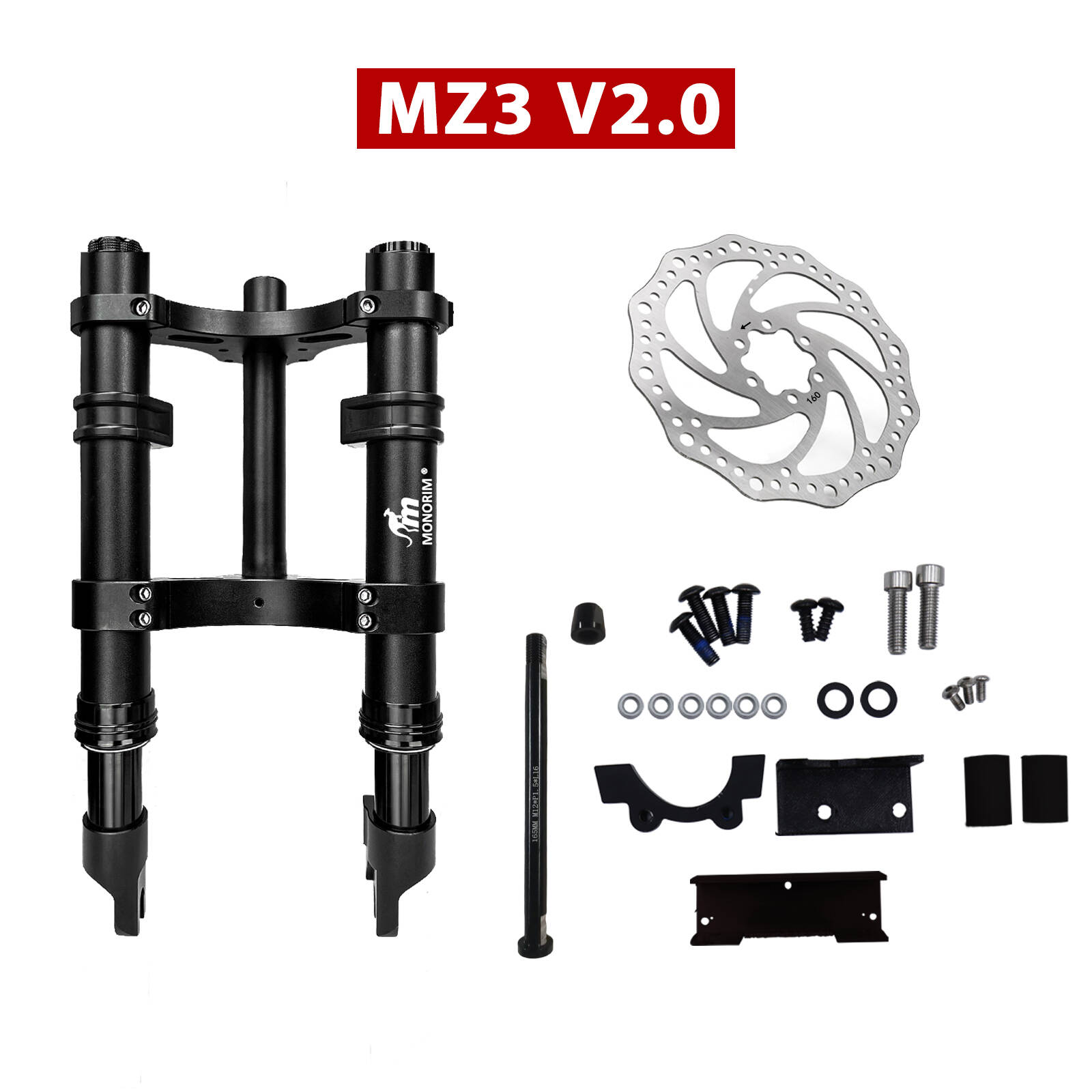 Monorim MZ3 front Hydraulic suspension front suspension for ZT3/ZT3 pro front spring suspension Hydraulic Air adjust suspension-