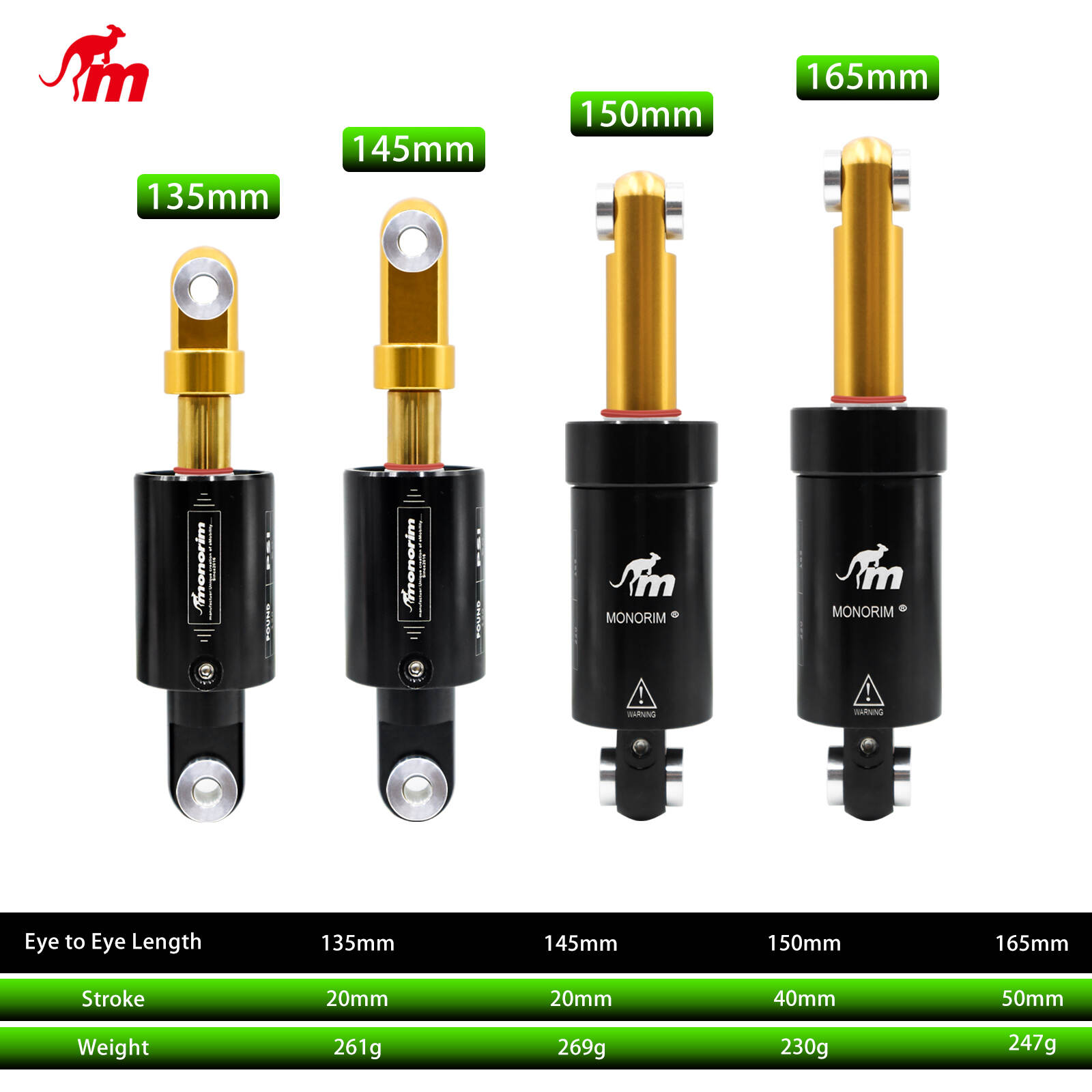 MONORIM MXA World patented  Air suspension 135/145/150/165mm official Launch