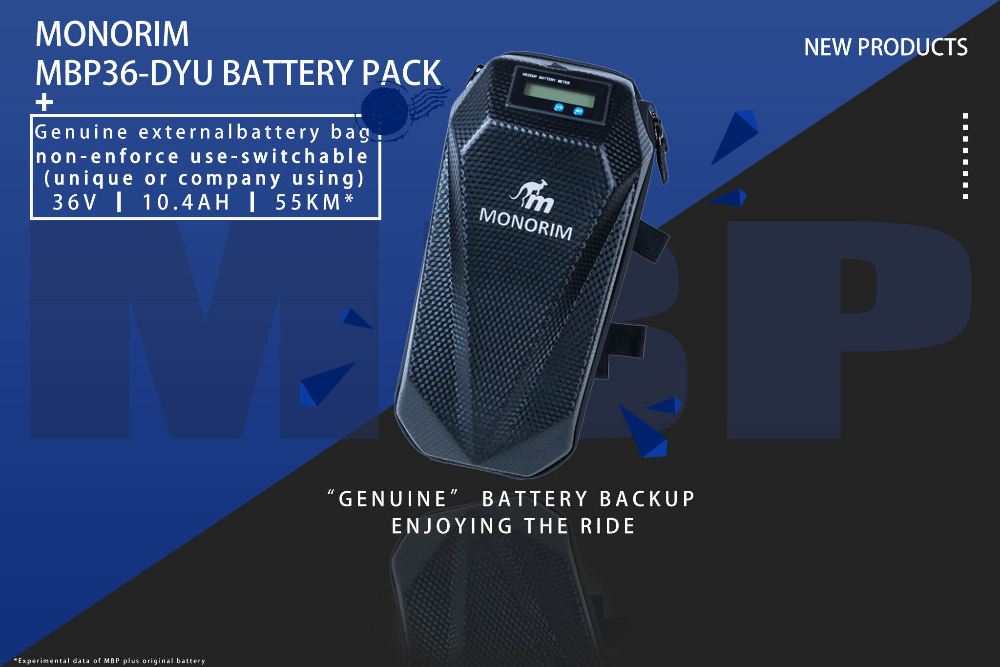 monorim MBP36-DYUD external battery bag 2025year special for DYU 36v minibikes,connectors for autonomy extension 20km range more