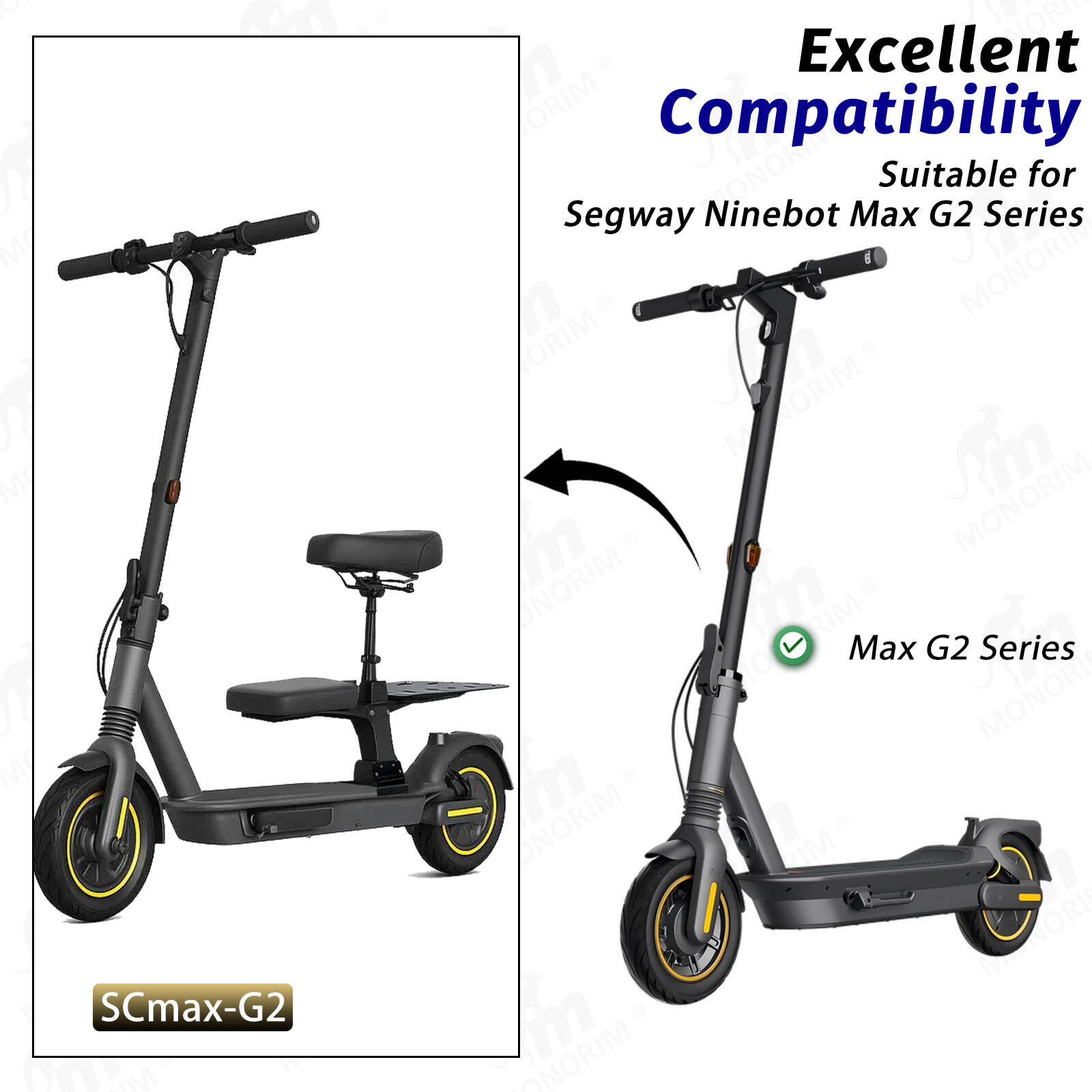 Monorim SC-Segway World Unique Seat Care Driving Seat Ειδικό για το Segway Maxg30 D/E/P/DII LEII/LD/LE/LP E-SCOOTER