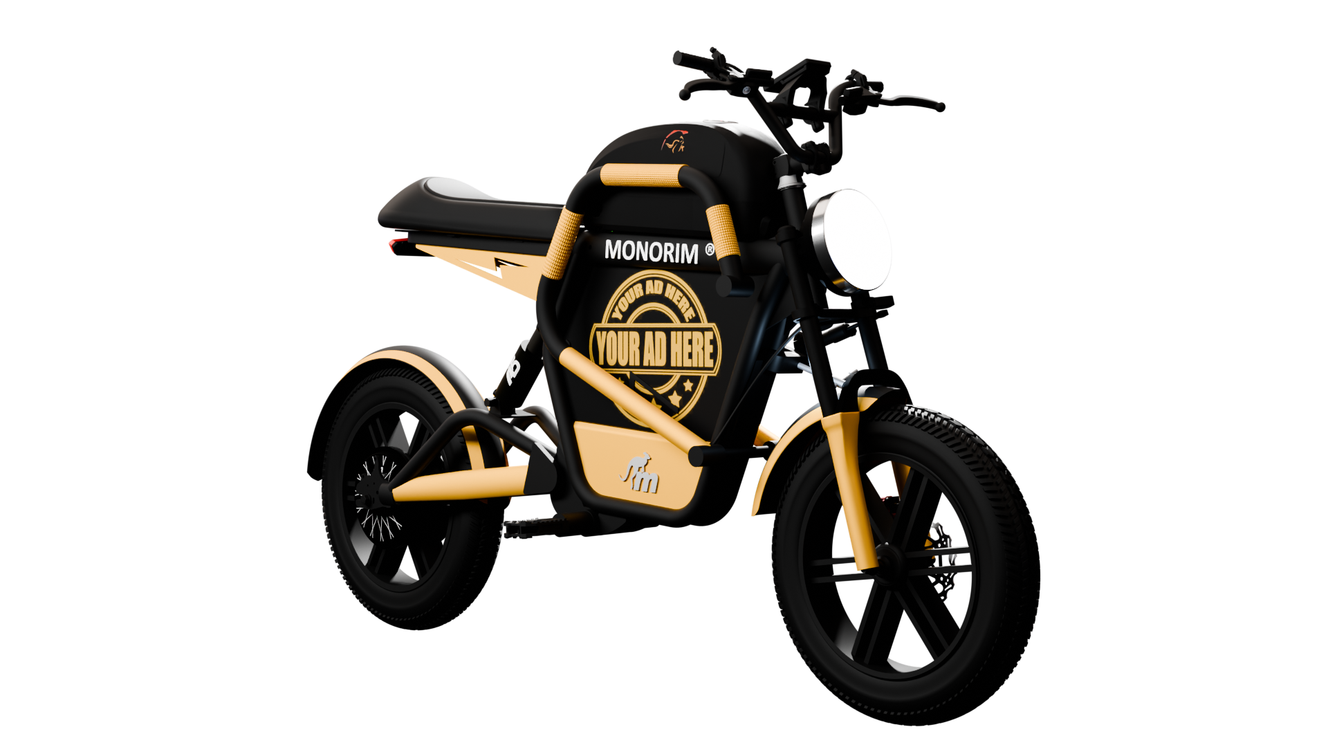 Monorim unique aluminum frame Emotobike ETB72 72v 40ah 6000w max speed >80km/h range >100km
