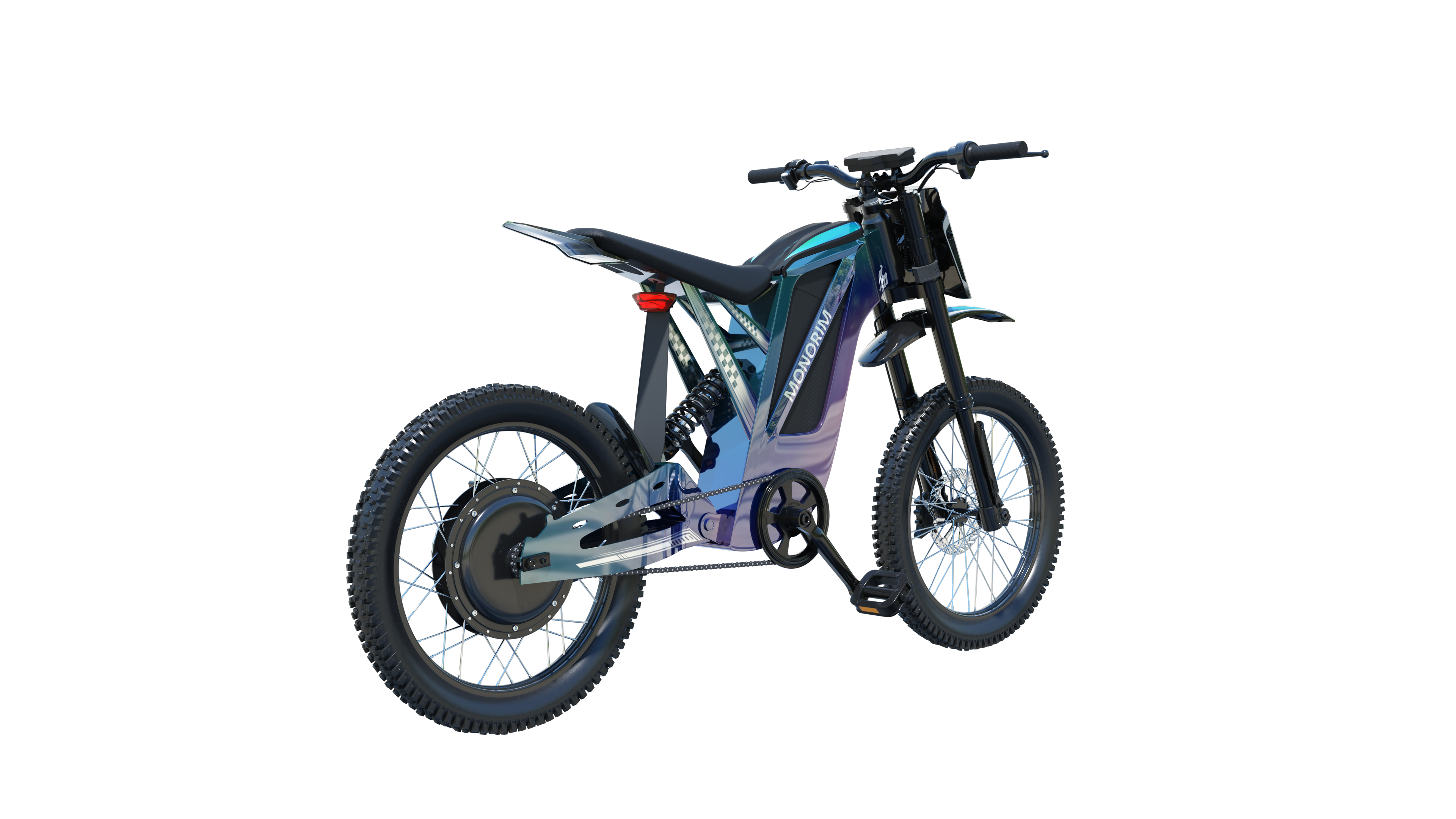 Monorim EXT7 Dirtbike road legal 48V 12.5Ah peak 3000W motor, max speed 60km/h, Upgradable to be 60V