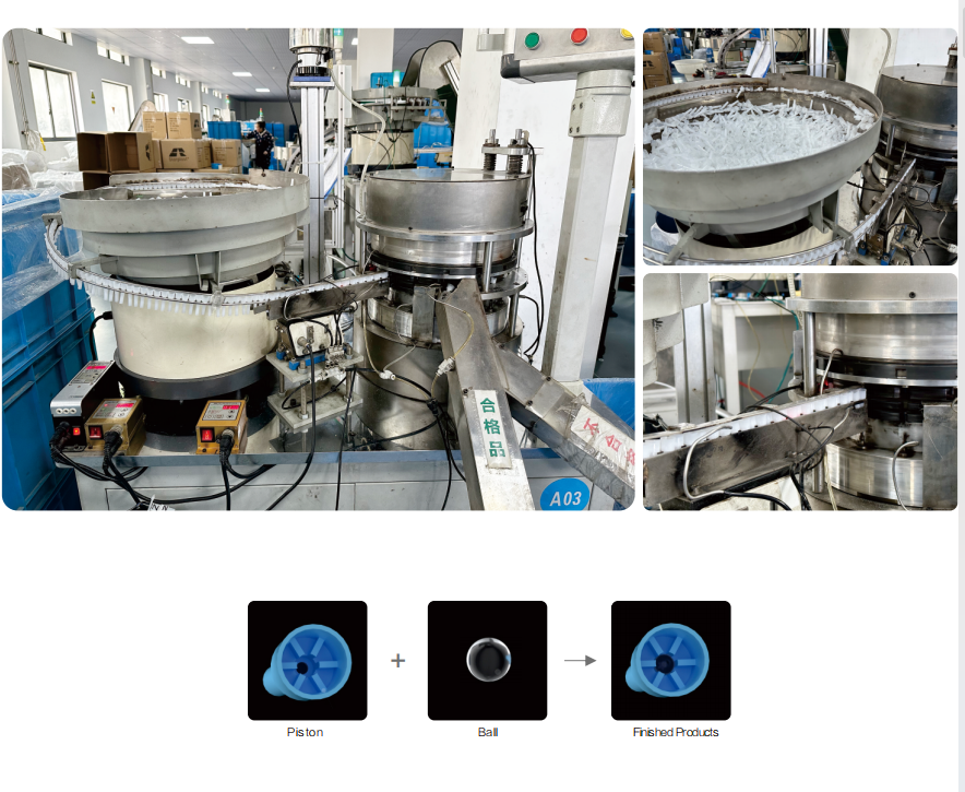 SR-TSM-01 Piston & Glass ball Assembly Machine