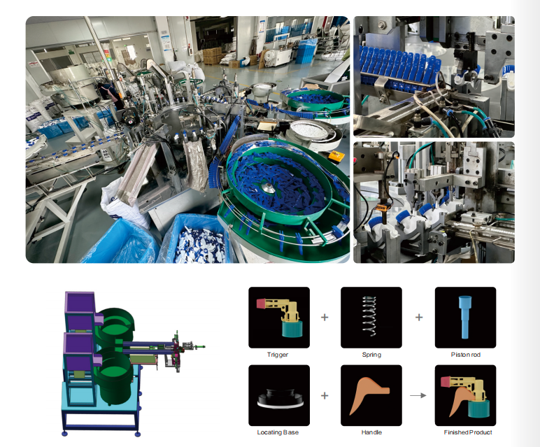 SR-TSM-04 Handle 5-piece Assembly Machine