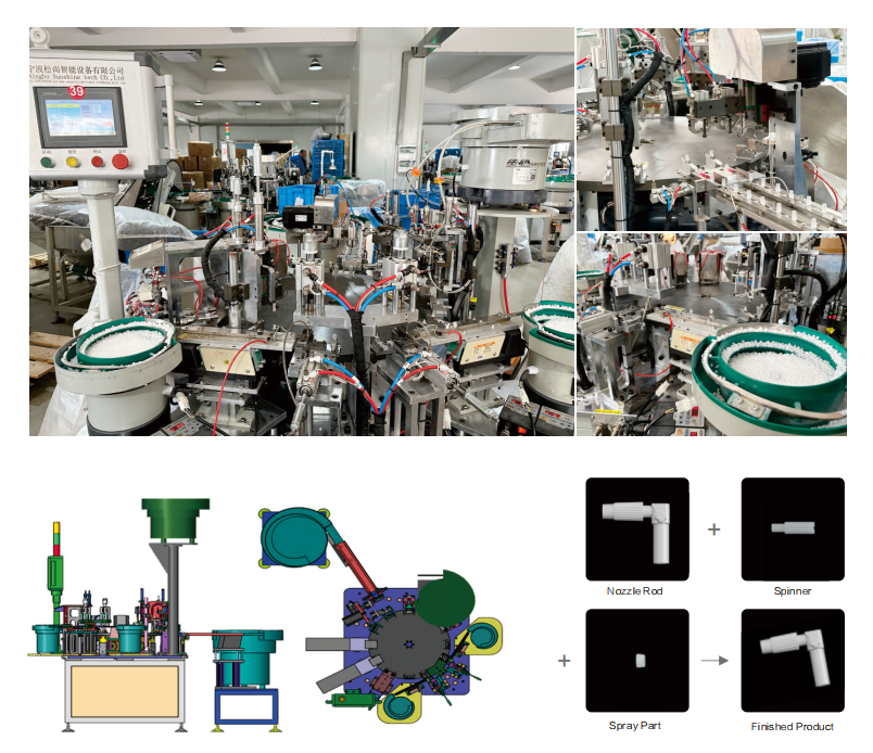 SR-MTM-01 Elbow Cap Assembly Machine