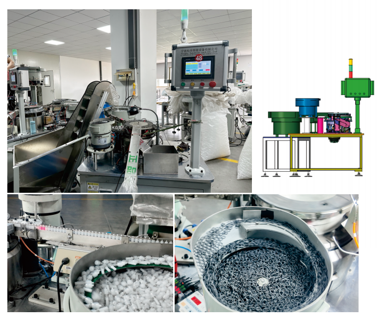 SR-MSM-01 Automatic Piston & Rubber Ring Assembly Ferrule Machine