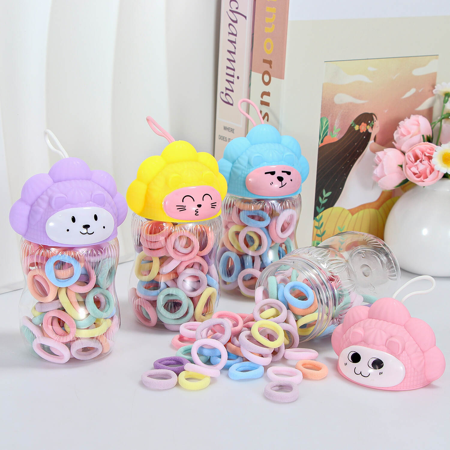 Children's head rope does not hurt hair ring baby head tie baby girl hair rope little girl high elastic durable rubber band