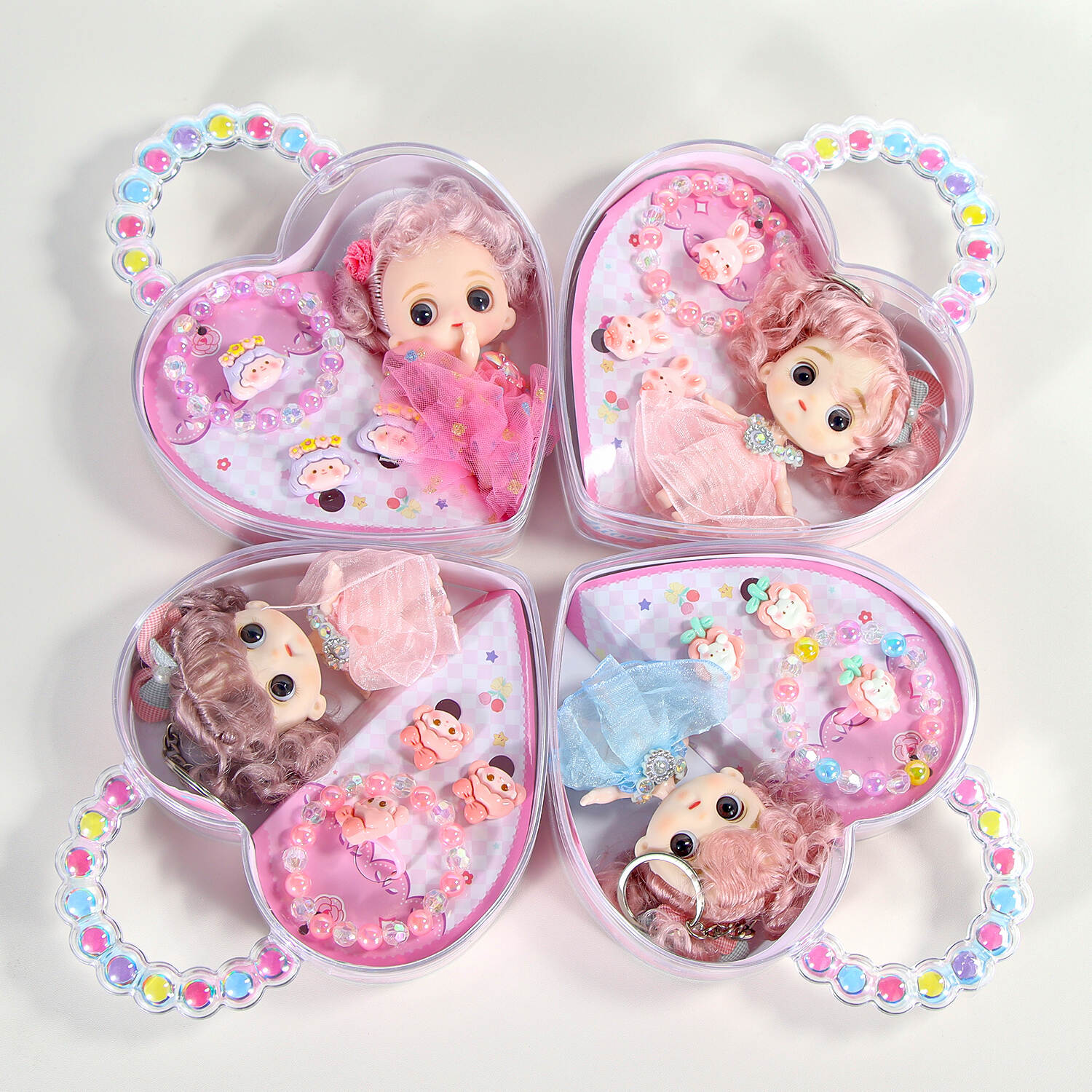 Beautiful Princess Girl‘s Hair Accessories Set Mermaid Hair Clips for Kindergarten Gift Box