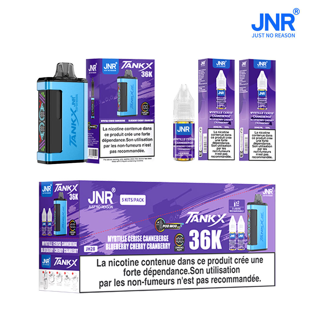 JNR Tank X, Refillable Pod Vape Kit, 15ml E-liquid Tank, jnr tank x 36000 ,jnr vape, jnr puff, jnr puff grossiste, puff jnr en gros, jnr vape wholesale