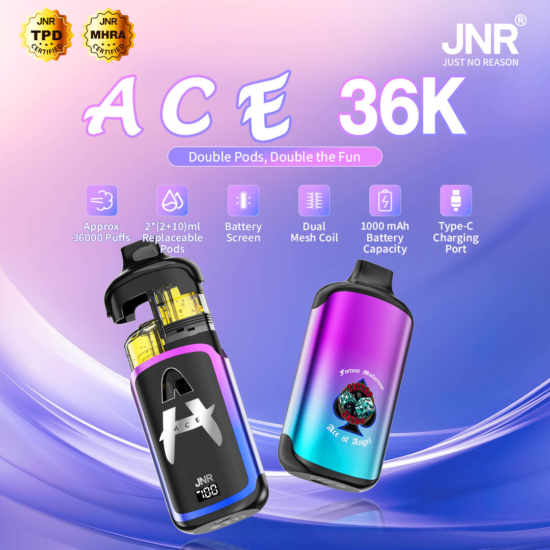 Jnr Ace 32K, Jnr Puff, Puff JNR, зменлівы камплект Vape, падвойная сеткавая шпулька, 2*(2+10 мл) струкі, JNR Vape, JNR PAPOR, JNR Wholesale, Vape Whape Whape Europe