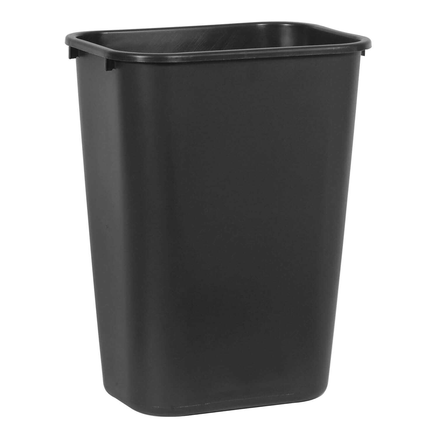 橡皮女商业废式垃圾桶垃圾容器，41QT/10.25加仑，塑料，黑色，可堆叠的垃圾桶卧室/浴室/OFFI
