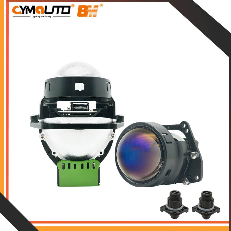 CYMAUTO T26 Projector Lens, 2.5-Inch Triple Reflector Lens, 70W High Power Projector, Automotive Projector Lens, Triple Reflector Headlight, High-Intensity Projector, Car Headlight Retrofit, LED/HID Projector Lens, Custom Headlight Upgrade, T26 Projector for Cars