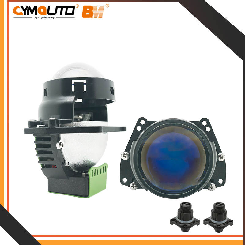 CYMAUTO T26 Projector Lens, 2.5-Inch Triple Reflector Lens, 70W High Power Projector, Automotive Projector Lens, Triple Reflector Headlight, High-Intensity Projector, Car Headlight Retrofit, LED/HID Projector Lens, Custom Headlight Upgrade, T26 Projector for Cars