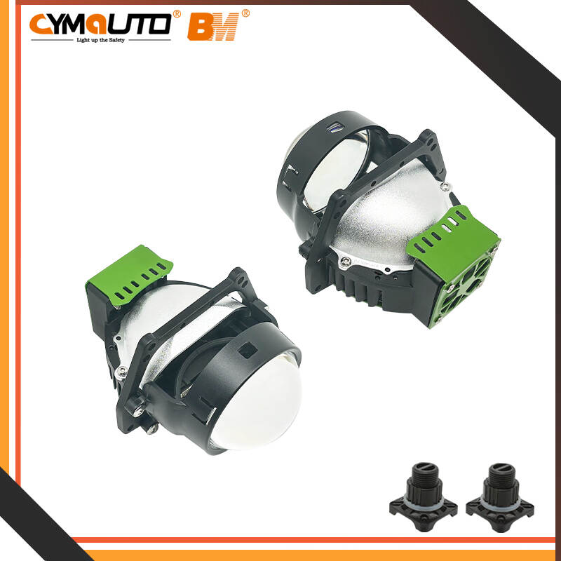 CYMAUTO T26 Projector Lens, 2.5-Inch Triple Reflector Lens, 70W High Power Projector, Automotive Projector Lens, Triple Reflector Headlight, High-Intensity Projector, Car Headlight Retrofit, LED/HID Projector Lens, Custom Headlight Upgrade, T26 Projector for Cars