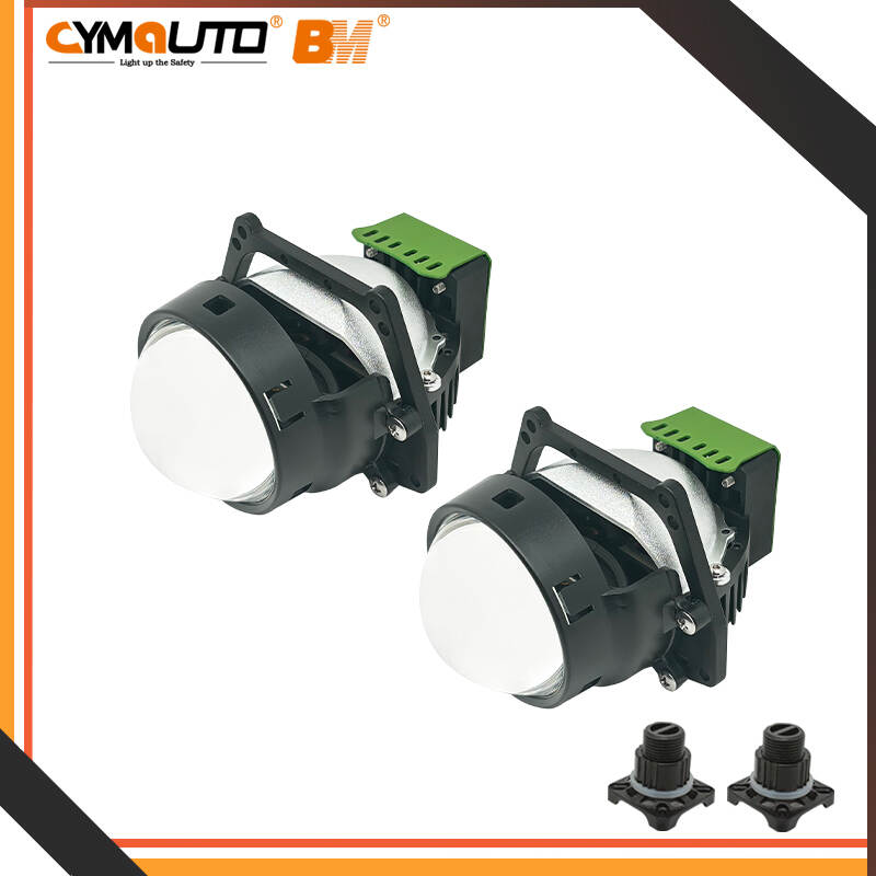 CYMAUTO T26 Projector Lens, 2.5-Inch Triple Reflector Lens, 70W High Power Projector, Automotive Projector Lens, Triple Reflector Headlight, High-Intensity Projector, Car Headlight Retrofit, LED/HID Projector Lens, Custom Headlight Upgrade, T26 Projector for Cars