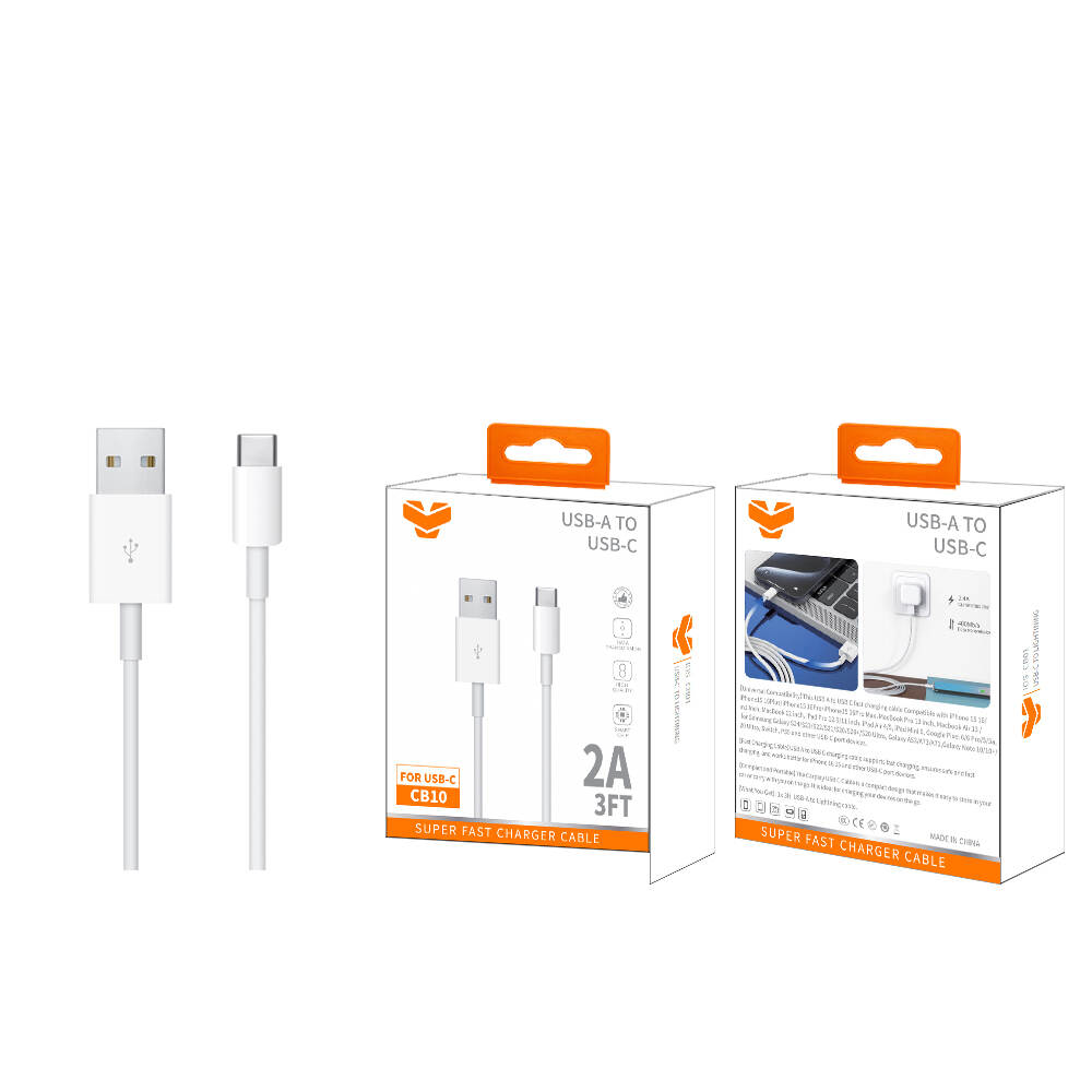 Vitog 2A USB-A to USB-C cable 3FT CB10