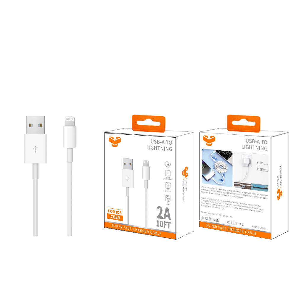 Vitog 2A USB-A to lightning cable 10FT CB29