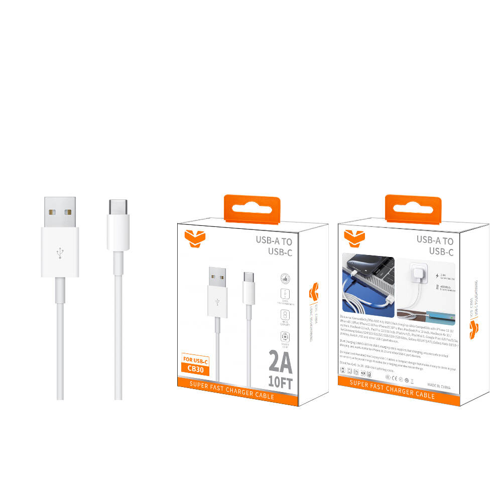 Vitog 2A USB-A to USB-C cable 10FT CB30